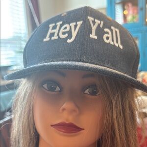 Hey Y'all Denim Cap